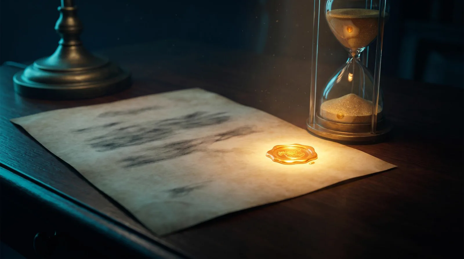 Un documento sellado en oro
